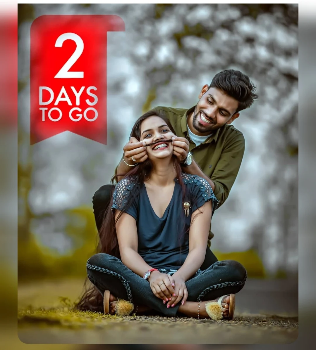 Playful 2 Days To Go Pre-Wedding Candid